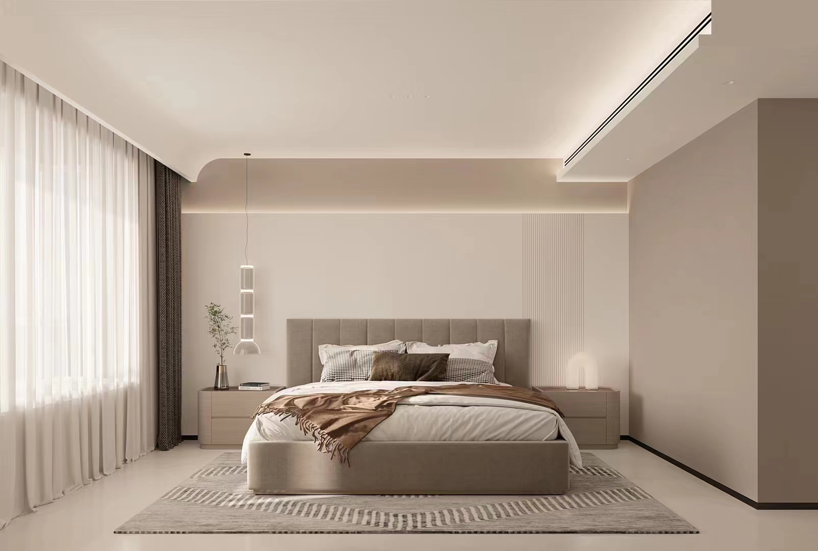HC28 现代卧室家具与收纳场景