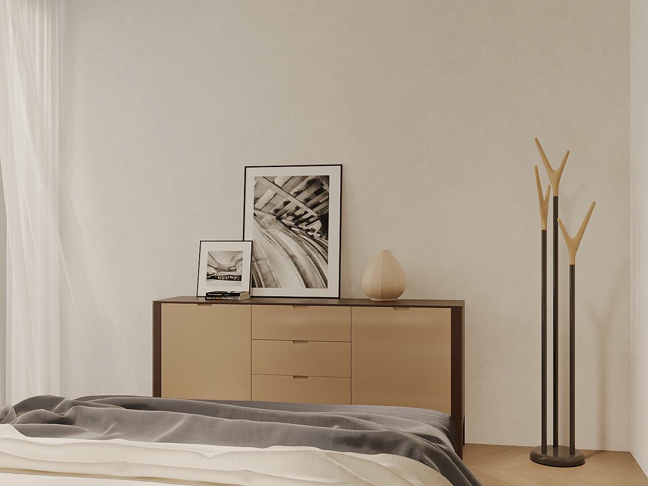 现代风格公寓卧室细节